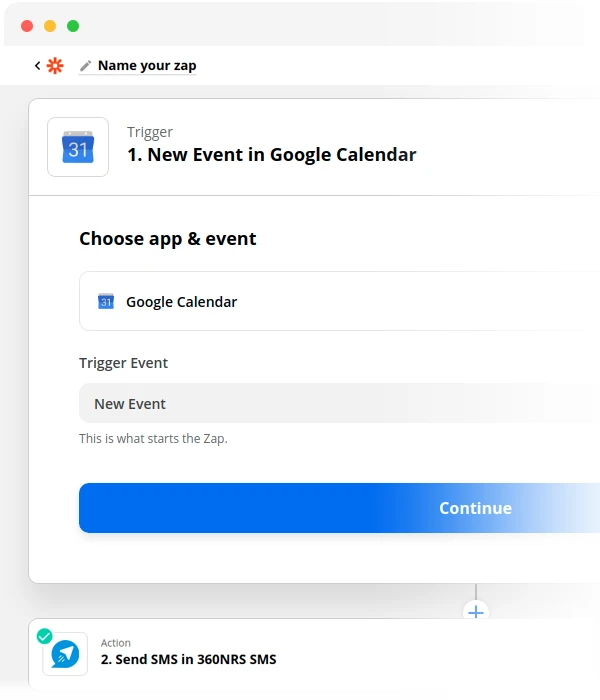 Intégration 360NRS avec Google Calendar