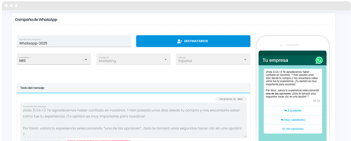 Expéditeur WhatsApp